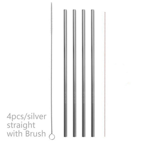 Colourful Reusable Stainless Steel Straws
